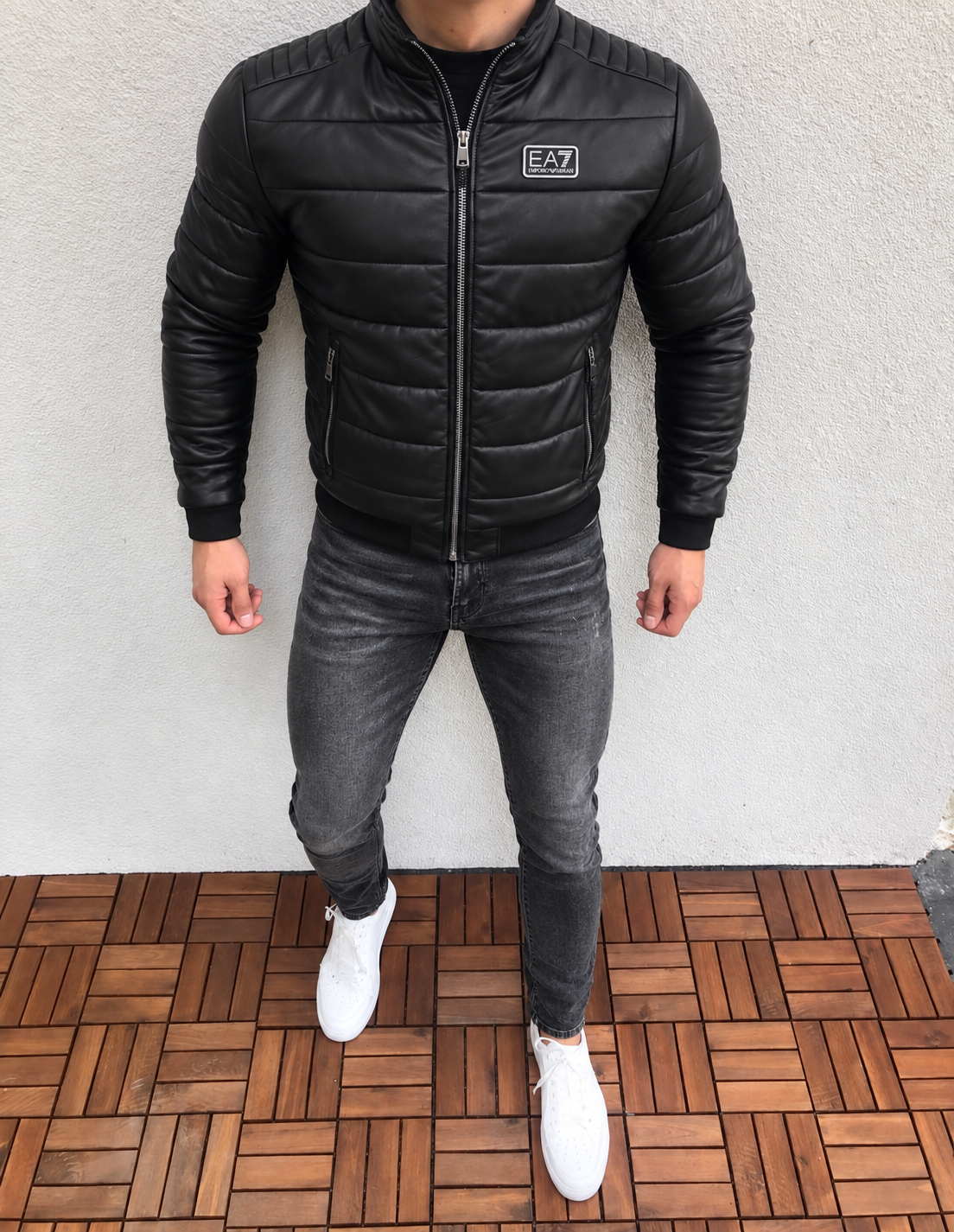 EA7 emporio armani odinė striukė