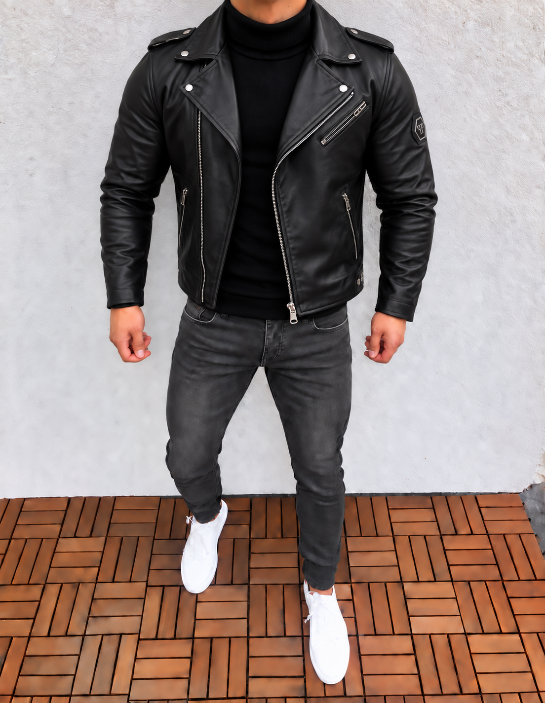 Philipp Plein odinė striukė